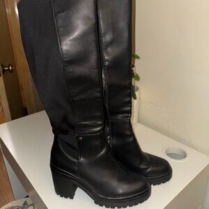 Steve Madden knee-high platform boots